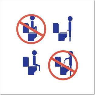 Simple Rules For The Toilet Posters and Art